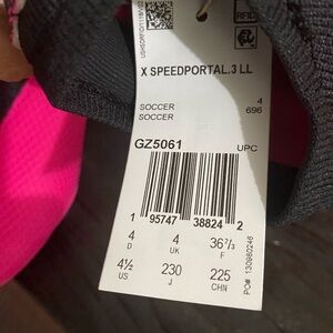 Adidas XSpeedportal.3 Child Laceless Firm Ground Soccer Cleats Size 4.5Y